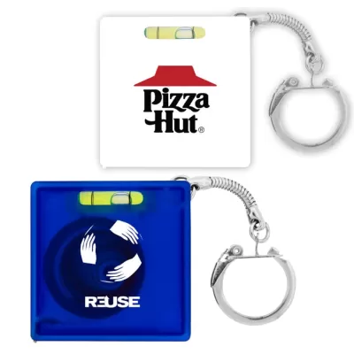 branded Tape Measure with Level Key Chain, from our range of promotional Printed Tape Measures