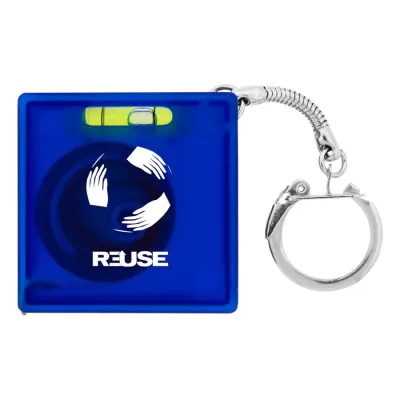 branded Tape Measure with Level Key Chain, from our range of promotional Printed Tape Measures