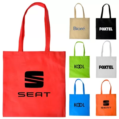 branded Shopping Tote Bag with V Gusset, from our range of promotional Shopping Tote Bags