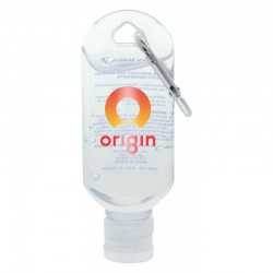 branded 60mL Hand Sanitiser with Carabiner, from our range of promotional Branded Hand Sanitisers