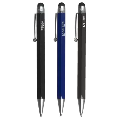 branded Hexad Stylus Pen, from our range of promotional Metal Promotional Pens