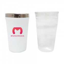 branded Duet Cup, from our range of promotional Reusable Coffee Cups - Metal