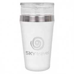 branded Duet Cup, from our range of promotional Reusable Coffee Cups - Metal