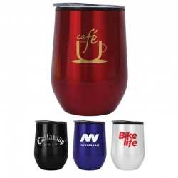 branded Java Drop, from our range of promotional Reusable Coffee Cups - Metal