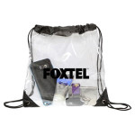 Clear Stadium Bags  - Stadium Drawstring Bag