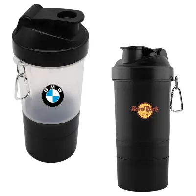 branded 3 in 1 400ml Shaker Cup, from our range of promotional Protein Shakers