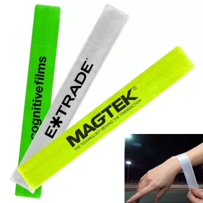 branded Reflective Slap Wristband, from our range of promotional Wristbands