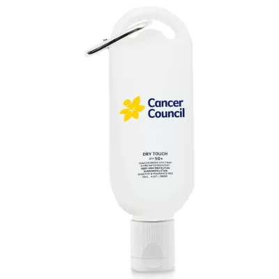 branded 50mL Sunscreen, from our range of promotional Sunscreen & Lip Balm