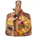 branded Acacia Cheeseboard &amp; Knife Set, from our range of promotional Cheese Sets