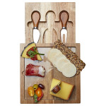 Cheese Sets  - Braemar Glass Cheese Board &amp; Knife Set