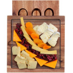 Cheese Sets  - Braemar Glass Cheese Board &amp; Knife Set