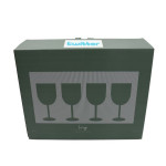 Printed Glasses &amp; Tumblers - Ivy Ribbed Wine Glasses