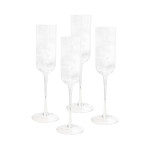 Printed Glasses &amp; Tumblers - Atticus Ribbed Champagne Glasses