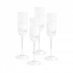 Printed Glasses & Tumblers - Atticus Ribbed Champagne Glasses