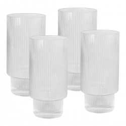 Printed Glasses & Tumblers - Oscar Ribbed Highball Glasses