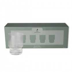 Printed Glasses & Tumblers - Linnea Ribbed Glass Tumbler