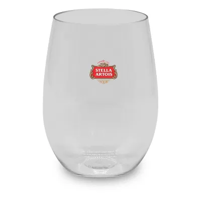 branded Stemless Shatterproof Red Wine Glass, from our range of promotional Printed Glasses & Tumblers