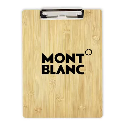 branded Ecowriter Bamboo Clipboard, from our range of promotional Non Leather Compendiums