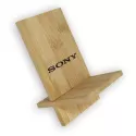 branded Groove Bamboo Phone Stand, from our range of promotional Phone Accessories