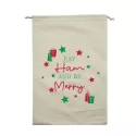 branded Christmas Ham Bag, from our range of promotional Drawstring Bags &amp; Back Sacks