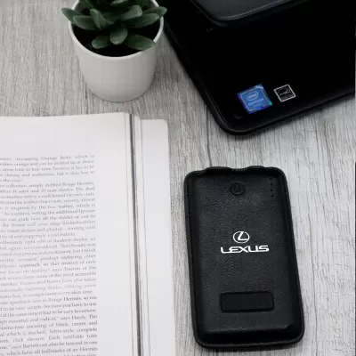 branded Olo PU Leather Powerbank, from our range of promotional Power Banks