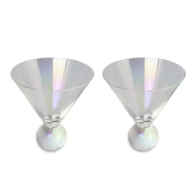 branded Aura Iridescent Martini Glasses, from our range of promotional Printed Glasses & Tumblers