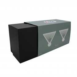 Printed Glasses & Tumblers - Aura Iridescent Martini Glasses