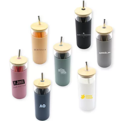 branded Sunrise Smoothie 500ml Tumbler, from our range of promotional Drink Bottles - Glass