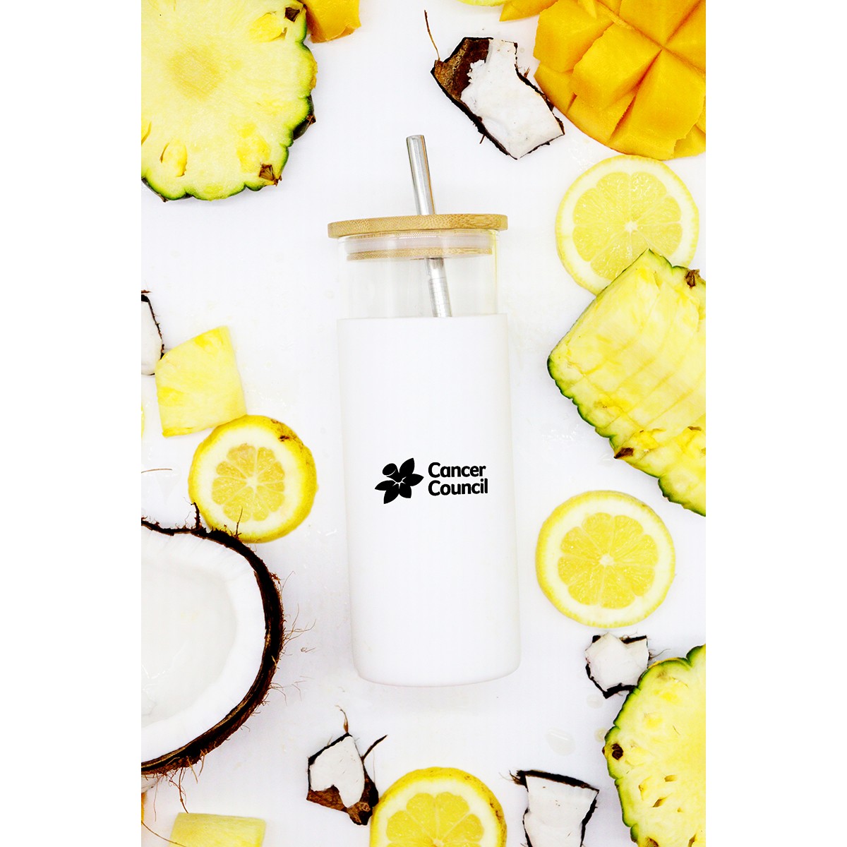 branded Sunrise Smoothie 500ml Tumbler, from our range of promotional Drink Bottles - Glass