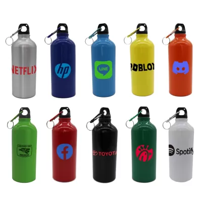 branded Voyager 600ml Bottle, from our range of promotional Drink Bottles - Metal