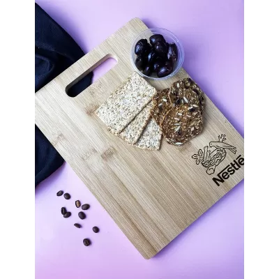 branded Obilia Bamboo Chopping Board, from our range of promotional Cheese Gift Sets