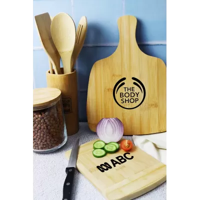 branded Tiga Bamboo Cutting Board, from our range of promotional Cheese Gift Sets