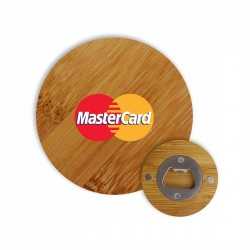 branded Round Bamboo Bottle Opener, from our range of promotional Bottle Openers
