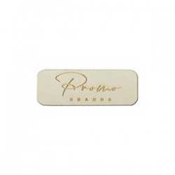 Name & Pin Badges  - Complete Magnetic Wooden Badge