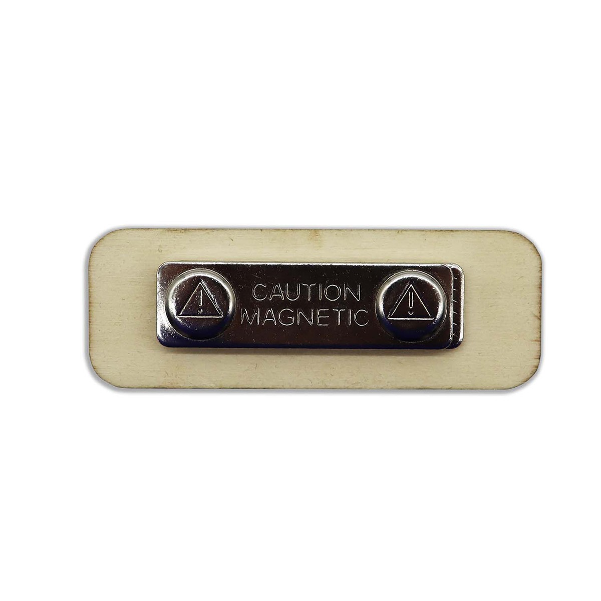 branded Complete Magnetic Wooden Badge, from our range of promotional Name & Pin Badges