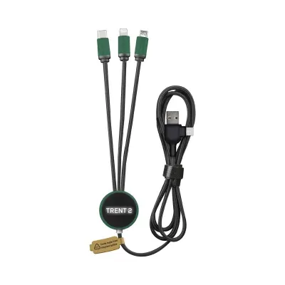 branded Trent II LED Charge Cable, from our range of promotional USB Hubs & Cables