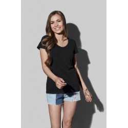 branded Stedman Womens Claire V-neck T-Shirt, from our range of promotional Ladies Promotional T Shirts