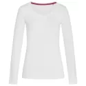 branded Stedman Womens Claire V-neck Long Sleeve T-Shirt, from our range of promotional Ladies Promotional T Shirts