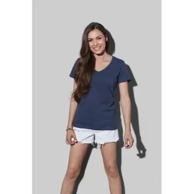 branded Stedman Womens Classic T-Shirt V-neck, from our range of promotional Ladies Promotional T Shirts