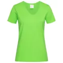 branded Stedman Womens Classic T-Shirt V-neck, from our range of promotional Ladies Promotional T Shirts