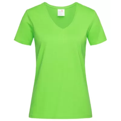 branded Stedman Womens Classic T-Shirt V-neck, from our range of promotional Ladies Promotional T Shirts