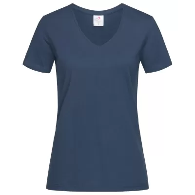 branded Stedman Womens Classic T-Shirt V-neck, from our range of promotional Ladies Promotional T Shirts