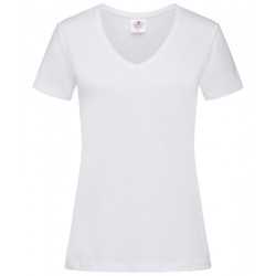 branded Stedman Womens Classic T-Shirt V-neck, from our range of promotional Ladies Promotional T Shirts