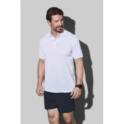 branded Stedman Mens Active Piqué Polo, from our range of promotional Men's Promotional Polo Shirts