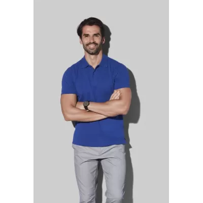 branded Stedman Mens Henry Polo, from our range of promotional Men's Promotional Polo Shirts