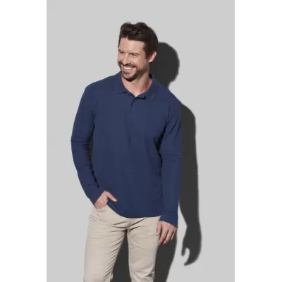 branded Stedman Mens Polo Long Sleeve, from our range of promotional Men's Promotional Polo Shirts
