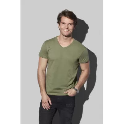 branded Stedman Mens Ben V-neck T-Shirt, from our range of promotional Men's Promotional T Shirts