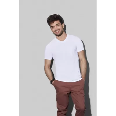 branded Stedman Mens Clive V-neck T-Shirt, from our range of promotional Men's Promotional T Shirts