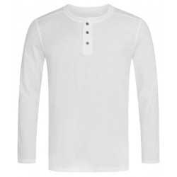 branded Stedman Mens Shawn Henley Long Sleeve T-Shirt, from our range of promotional Men's Promotional T Shirts