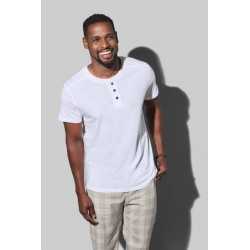 branded Stedman Mens Shawn Henley T-shirt, from our range of promotional Men's Promotional T Shirts